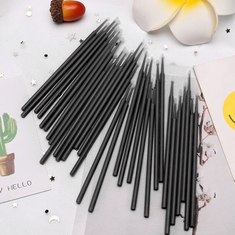 Akstore 600 PCS Disposable Micro Applicators Brush Eyelash Extension (Black) - Image 4